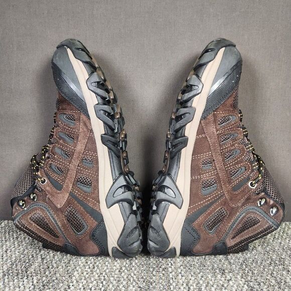 Pacific Mountain Blackburn Mid Men's Size 10 Brown Suede Waterproof Hiking Boots - Picture 5 of 9